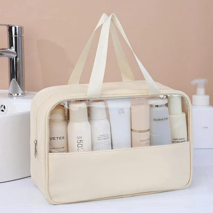 Portable Travel Cosmetic Bag Women Transparent Makeup Bag Large-Capacity Bath Wash Bags Multifunction Waterproof Storage Case